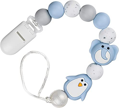 PREMYO Cadena Chupete Niño Pingüino