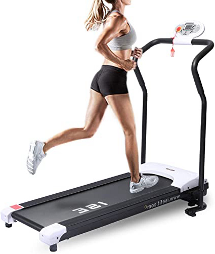 ISE SY-1001 - Cinta de Correr eléctrica Plegable, motorizada, 10 km/h, Motor DC 750 W, Sistema de conducción, silencioso, Ideal para hogar/oficinas.