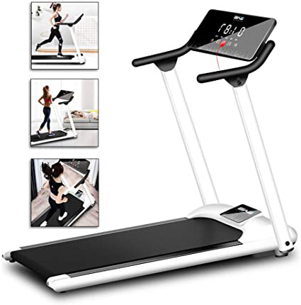 Cinta de Correr Plegable, Máquina de Escritorio con Pantalla LED, Bluetooth, Cerradura de Seguridad Magnética - para Hogar Gimnasio (Negro)