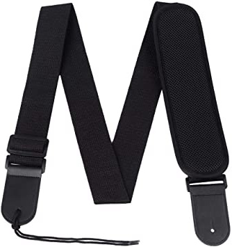 Rayzm Correa para Guitarra, Correa de Algodón Ajustable para Guitarra Acústica/Eléctrica/Bajo, con Acolchado Antipresión para Mayor Confort