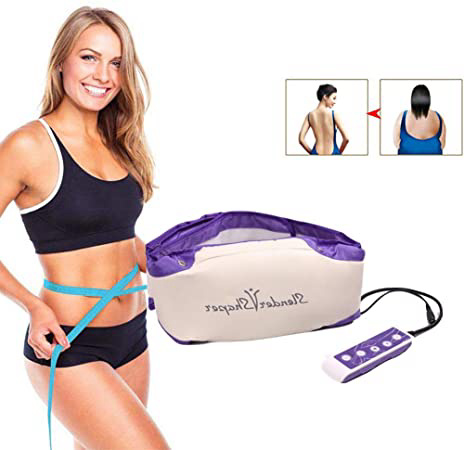 ZFAZF Cinturón Vibratorio para Masaje Cinturón de Sauna con Sistema de Calor, Adelgazante y Masaje para Abdominal/Espalda/Lumbar/Pantorrilla/Nalgas