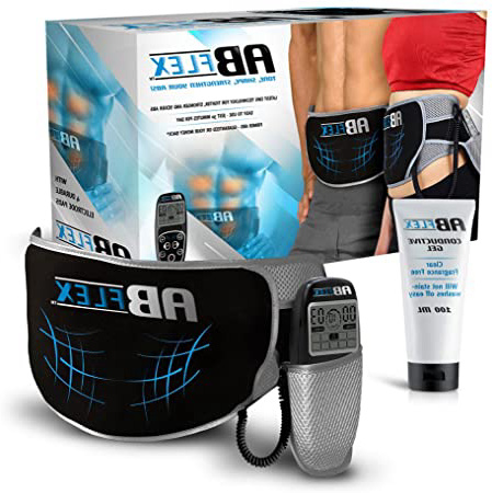 Ab Flex Estimulador Muscular Abdominales Cinturón de tonificación Ab para unos músculos abdominales tonificados y delgados