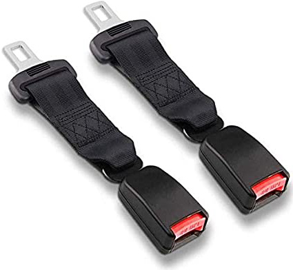 Cinturon de seguridad丨Cinturón de coche丨Embarazadas ancianos asientos Niño obesidad丨Homologado (Black, 36cm)