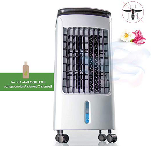 Newteck - Climatizador Portátil Frío Fresh Essence, Ventilador de Torre con Aromatización del Aire, 3 Velocidades, Función Frío, Oscilación 120º, Bajo Consumo (80W). Climatizador Evaporativo sin Tubo