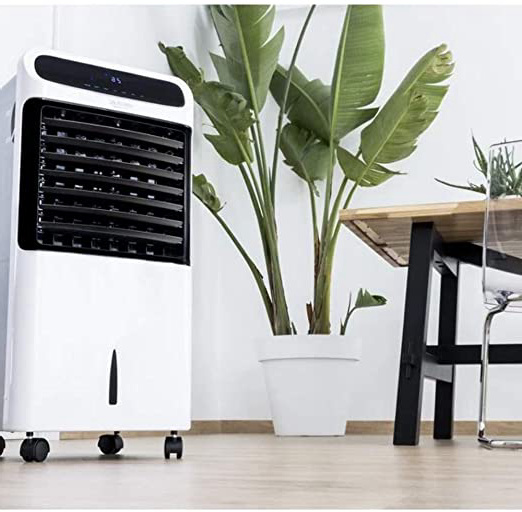 Cecotec Climatizador Evaporativo ForceSilence PureTech 6500. Doble Función Frio / Calor, gran Caudal 600 m³/h, 12l de Capacidad, Temporizador hasta 8 Horas, Mando a Distancia, 3 Velocidades, 80W