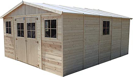 TIMBELA Cobertizo de Madera para