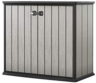 Keter - Cobertizo de jardín exterior Duotech Patio Store, Color gris