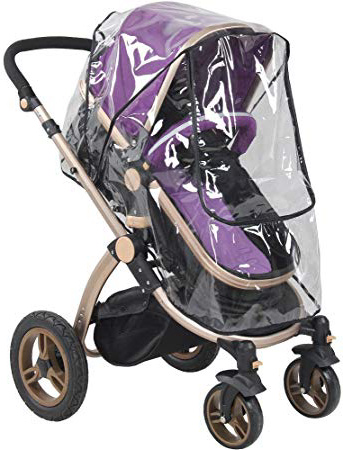 Burbuja de Lluvia Protector, JRing Cubierta de Lluvia Universal Contra Lluvia y Viento Impermeable con Cremallera Frontal para Cochecitos/Silla de Paseo de Bebé/Carrito