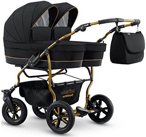 Carro gemelar 3en1. 2 capazos