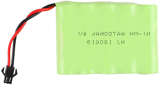 Crazepony-UK NI-MH Battery 6v 700mAh Akku Universal for 333-GS02B 333-GS03B 333-GS05B 333-GS06B Spare Part Replacement Remote Control RC Cars Vehicles by