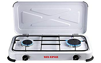 SUPER EGO SEH024800 Cocina gas portátil, Blanco, 60x10x30 cm