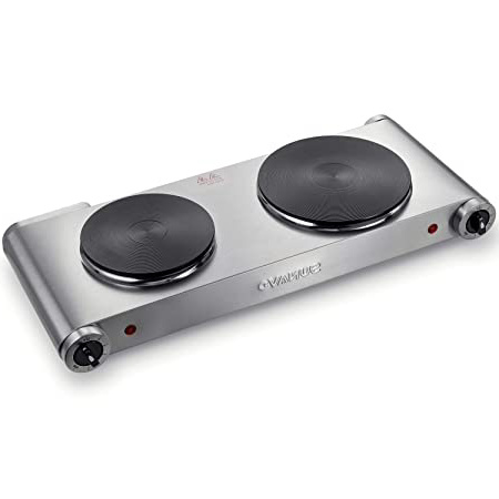 SUNAVO Hornillo Electrico Portatil, Placa Eléctrica, Dos Hornilla 2500W, Cocina Eléctrica, Cocinas