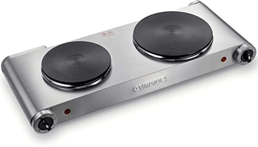 SUNAVO Hornillo Electrico Portatil, Placa Eléctrica, Dos Hornilla 2500W, Cocina Eléctrica, Cocinas
