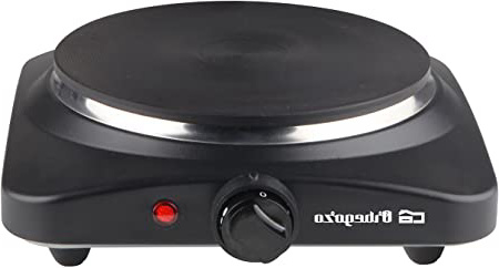 Orbegozo PE 2810 - Placa eléctrica de cocina portatil, un quemador (18,5 cm), 1500 W y termostato de intensidad regulable