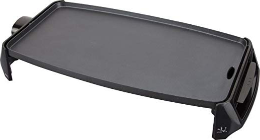 Jata GR195 Plancha de asar, Cocina igualmente en toda la superficie, Superficie: 46 x 25 cm, Antiadherente, Libre de PFOA, Muy resistente al rayado, Fácil limpieza, Bandeja recoge salsas