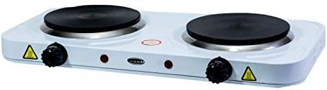 COCINA ELECTRICA DOBLE HORNILLO 2000W 2 FUEGOS PLACA ELECTRICO CAMPING GARANTIA