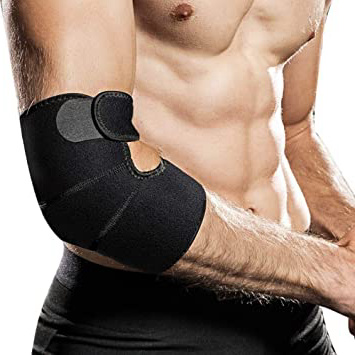 Codera Codo Soporte,Hually Ajustable Transpirable Compresión Neopreno Hombre Mujer Deportivas Almohadilla Codo para Tenista Golfista