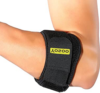 Codera ajustable antebrazo Guardia Codo de tenis Golf correa soporte para tenis golfista alivio del dolor tendinitis con almohadillas de compresión para hombres mujeres Diseño Versátil