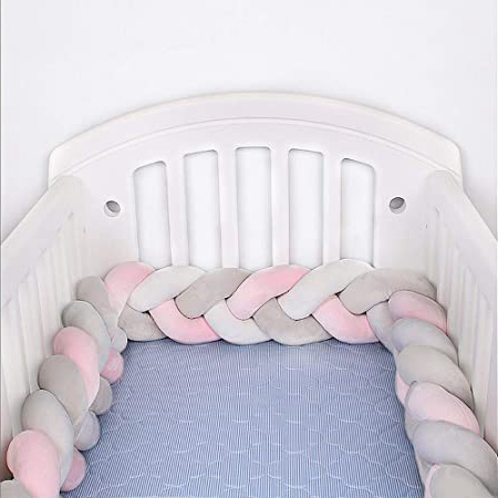 Hbsite Trenzado Cuna Bebe Parachoques
