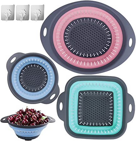 Colador de Cocina Plástico 3pcs