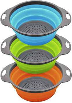 Zeeanker Colador Plegable Silicona, Coladores