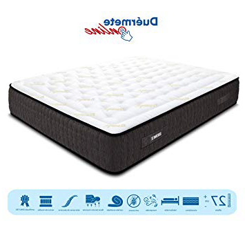 Duermete Gran Confort-Colchón Muelles Ensacados + Viscoelástica Iron Pro con 7 Zonas de Descanso, Libertad de Movimientos, 135 x 190