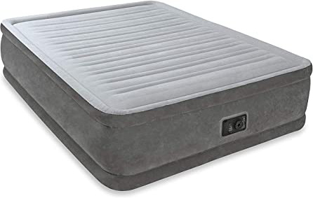 Intex 64414 - Fibertech comfortplush Colchón hinchable, 152 x 203 x 46 cm