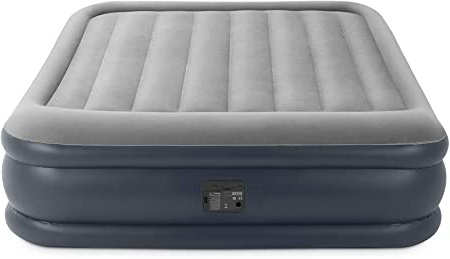 Intex 64136 - Colchón hinchable Dura-Beam Standard Deluxe Pillow 152 x 203 x 42 cm