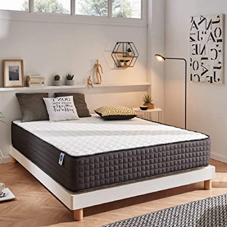 Naturalex | Titanium | Colchón 135x190 Cm Viscoelástico Premium 30 cm | Ultima Tecnología Blue Látex Firmeza Ideal | Confort Anti-presión | Tejidos Multicapas Transpirable | Certificado Oekotex