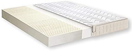 Primo Line Natura Colchón de Látex Natural 90x200 cm Firmeza Firme - H3 Altura 20 cm 7 Zonas de Soporte Ergonomico con Funda de Algodón ÖKO-Tex®