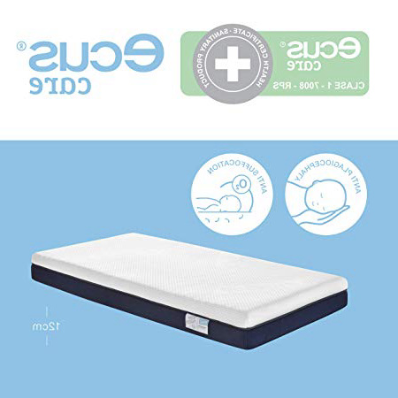 Ecus Kids, Colchón de cuna 140x70 Ecus Care es el colchón de cuna para bebé Antiasfixia que Ayuda a prevenir La Plagiocefalia