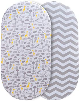 Momcozy Sábana Minicuna 80x50cm/80x40cm/90x40cm/90x55cm Cubre