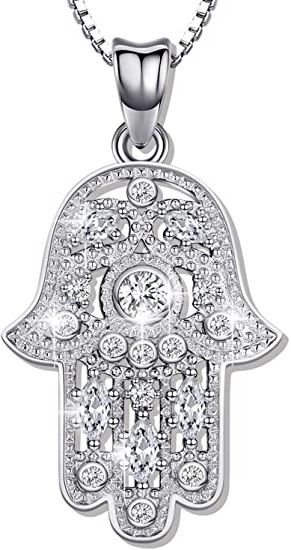 Collar Hamsa de plata de