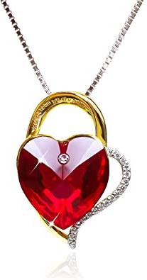 LEKANI Collares Mujer Plata Colgante