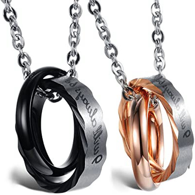 Collares de Pareja Acero Inoxidable