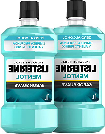 Listerine Enjuage Bucal, Mentol Suave,