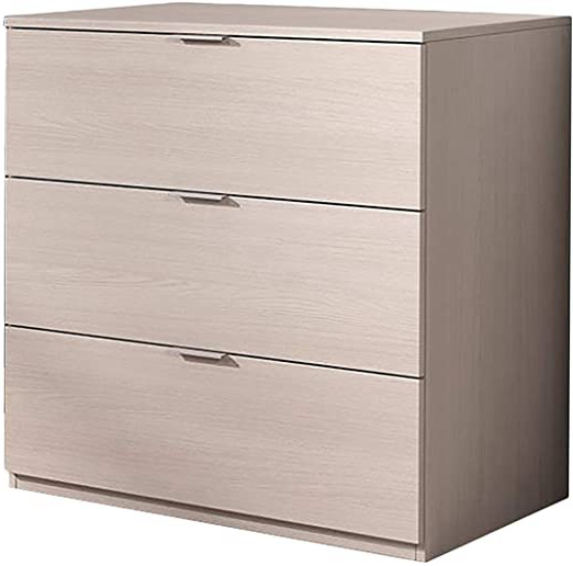 Habitdesign LC7823O - Cómoda 3 cajones Color Roble, Medidas: 77 cm (Ancho) x 80 cm (Alto) x 38 cm (Fondo)