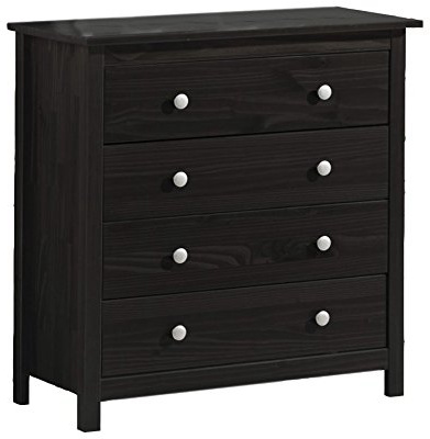 Dogar Tabac Comoda 4 cajones, Pino, Wengue, 78.5x75x35 cm