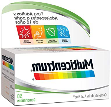 







Multicentrum, Complemento Alimenticio con 13 Vitaminas y 11 Minerales, Adultos y adolescentes a partir de 12 años, 90 Comprimidos






