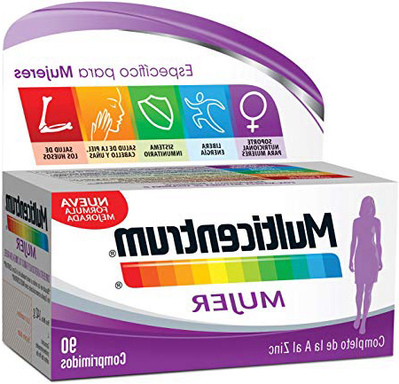 







Multicentrum Mujer Complemento Alimenticio con 13 Vitaminas y 11 Minerales, Con Vitamina B1, Vitamina B6, Vitamina B12, Hierro, Ácido Fólico, Calcio, Biotina, Vitamina D, Vitamina C, 90 Comprimidos






