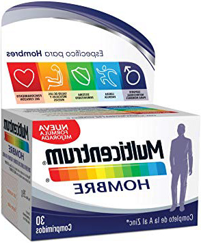 Multicentrum Hombre Complemento Alimenticio con 13 Vitaminas y 11 Minerales, Con Vitamina B1, Vitamina B6, Vitamina B12, Hierro, Vitamina D, Vitamina C, 30 Comprimidos