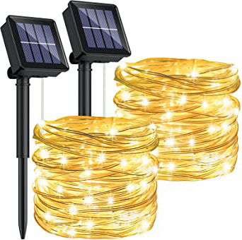 [2P]Ruyilam Guirnaldas Luces Exterior Solar,