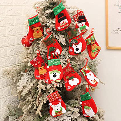 Gudotra 12pcs Medias Navidad Bolsa