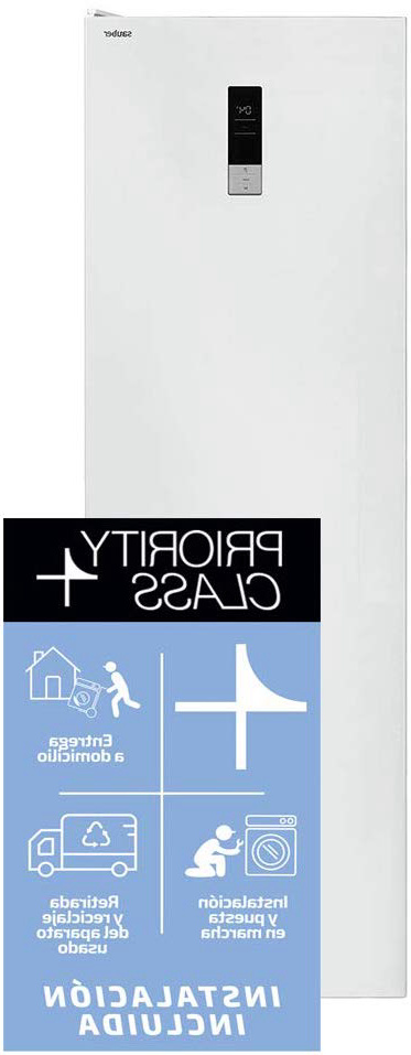 Sauber - Frigorífico Una Puerta SSF186B Tecnología NOFROST - Eficiencia energética: A++ - 186x60cm - Color Blanco