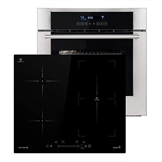 Horno eléctrico integrado de 60cm EB8015ED + placa inducción 59 cm IND5901FZ (aire caliente, sistema parrilla/asador, cajones telescópicos, zona flexible, acero inoxidable) SET80152FZ - KKT KOLBE