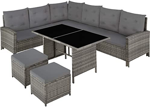 TecTake 800824 Conjunto de ratán,