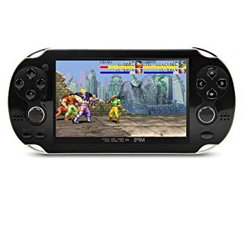 CZT 4.3 pulgadas consola de video portátil de 8GB 64Bit Consola de videojuegos incorporada 1200 juegos Soporte para Arcade NEOGEO/CPS/FC/SFC/GB/GBC/GBA/SMC/SMD/SEGA Juegos MP3 MP5 Player Camera
