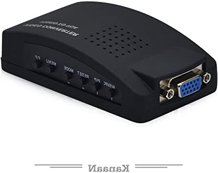 KanaaN Converter - Convertidor de BNC-Video, S-Video o Entrada VGA a Salida VGA