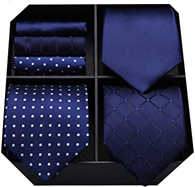 HISDERN Lot 3 PCS Corbata