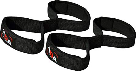 AQF Muñequera/Correas Levantamiento para Entrenamiento de Gimnasio con Puño acolchado para Soporte para el Agarre para Entrenamiento